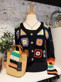 Curvy Crochet Knit Cardigan