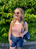 Striped Knit Tank Top