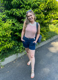Striped Knit Tank Top