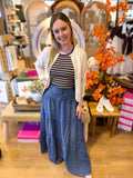 Thread & Supple Chambray Maxi Skirt