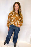 Western Graphic Oversized Sweater