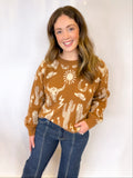 Western Graphic Oversized Sweater