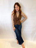 Risen Cropped Front Seam Jeans