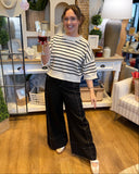 Stretchy Wide Leg Pants