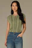Wit & Wisdom Extended Shoulder Woven Top