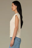 Wit & Wisdom Extended Shoulder Woven Top