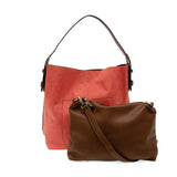 Classic Slouchy Handbag With Crossbody Bag