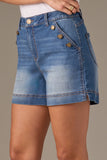 Wit & Wisdom Button Pocket Denim Shorts