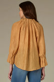 Wit & Wisdom Ruched Woven Top