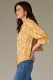 Wit & Wisdom Floral Buttoned Blouse