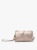 Riley Clutch & Crossbody: Rose Gold