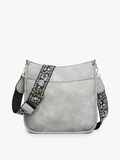 Chloe Crossbody: Light Grey