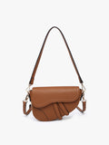 Marisol Asymmetrical Crossbody: Brown