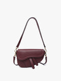 Marisol Asymmetrical Crossbody: Merlot