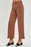 Risen High Rise Wide Leg Jeans