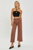 Risen High Rise Wide Leg Jeans