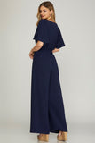 Smock Waist Jumpsuit