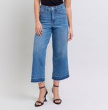 Judy Blue Release Hem Wide Leg Jeans