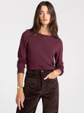 Thread & Supply Ribbed Crew Neck Top