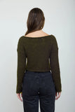 Cropped Fuzzy Cardigan