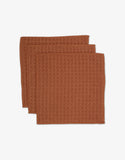 Clay Waffle Washcloth Set