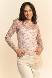 Floral Mesh Top