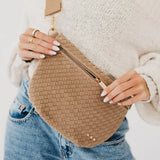 Suede Woven Bum Bag