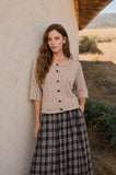 Button Down Knit Top