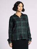 Thread & Supply Button Down Plaid Top