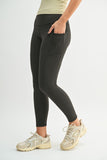 Micro-Ribbed Pocket Leggings