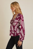 Twisted Peplum Blouse