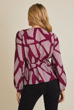 Twisted Peplum Blouse