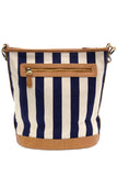 Awning Stripe Bucket Canvas Bag