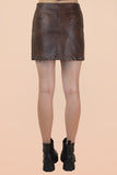 Vegan Leather Mini Skirt