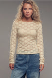 Stretchy Floral Lace Top