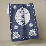 Navy USA Cowgirl Tea Towel