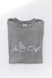 Football Icons Mineral Graphic Tee