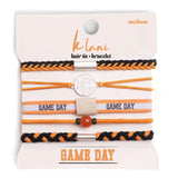 Orange & Black Game Day Hair Tie Bracelets