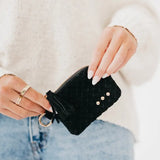 Suede Card Wallet