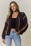Multicolor Stitch Knit Cardigan