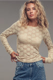 Stretchy Floral Lace Top
