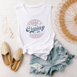 "There's No Crying In Baseball" Muscle Tank Top