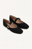 Square Toe Mary Jane Flats