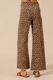 Mid Rise Leopard Denim Pants