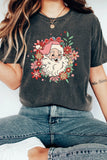 Floral Santa Graphic Tee