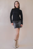 Washed Denim Mini Skirt