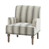 Striped Farmhouse Armchair