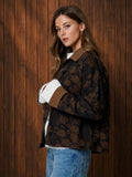 Floral Denim Jacquard Jacket