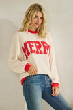 "Merry" Ringer Sweater