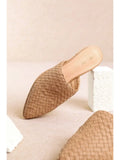 Woven Leather Flats